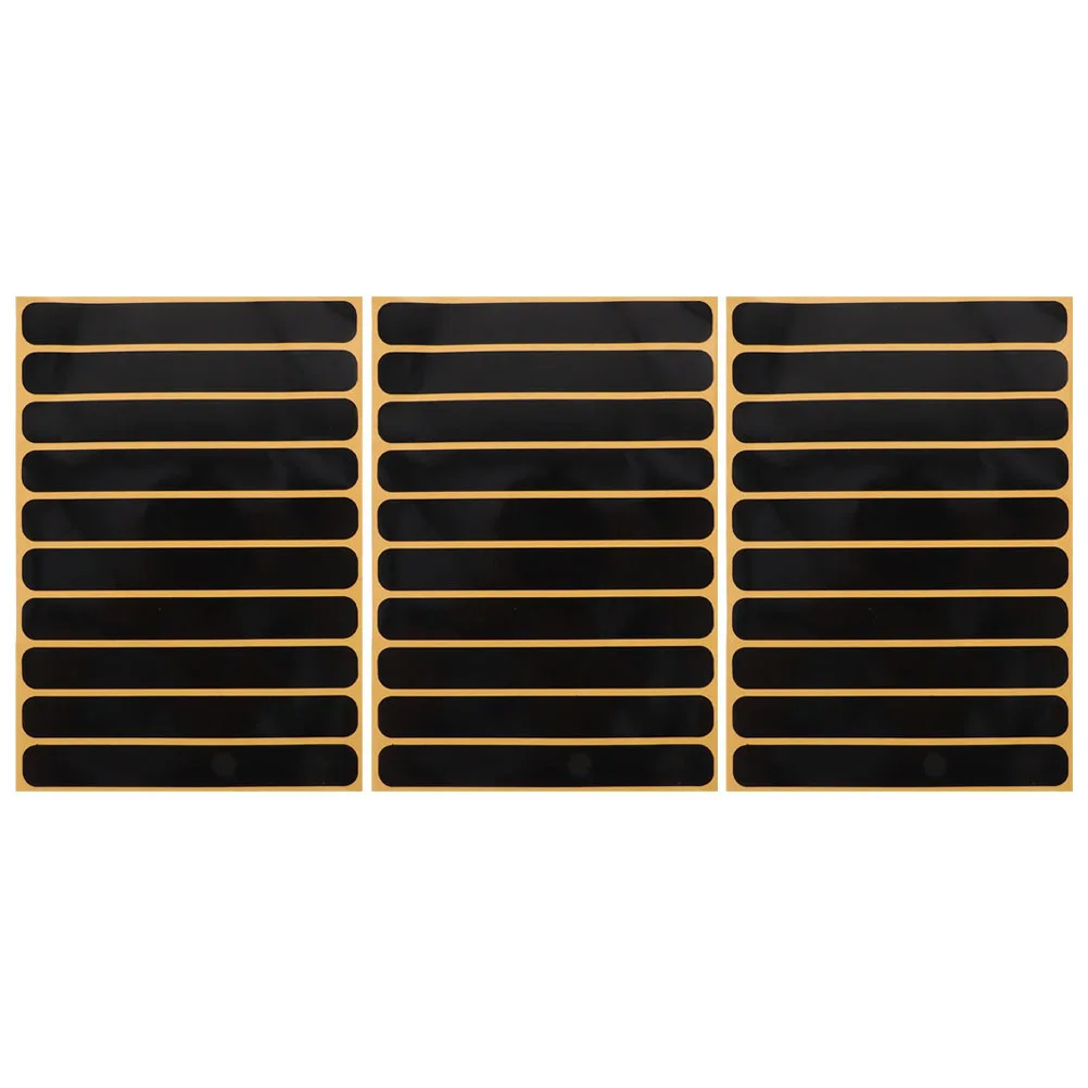 

3Pcs Reflective Stickers Black Invisible High Visibility Night Safety Decals for Motorbike Bicycle Scooter Ride