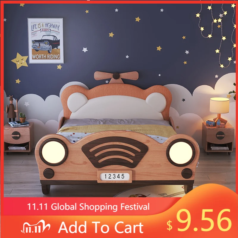 

Creative Design Children Bedroom Wooden Bed Furniture Car Bed for Kids