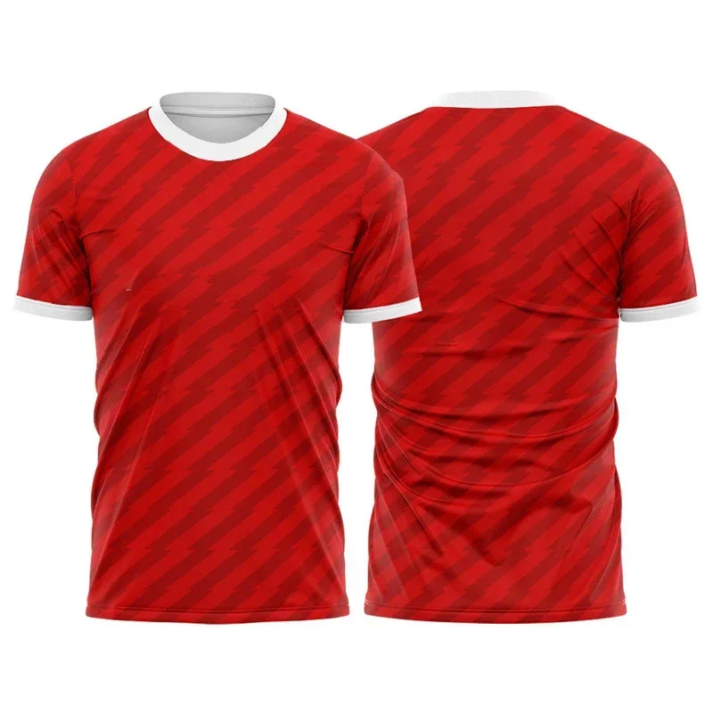 

3D Print Gradient Harajuku Men's T Shirt Badminton Table Tennis Training Clothing Summer Quick Dry Short Sleeve Casual Sports