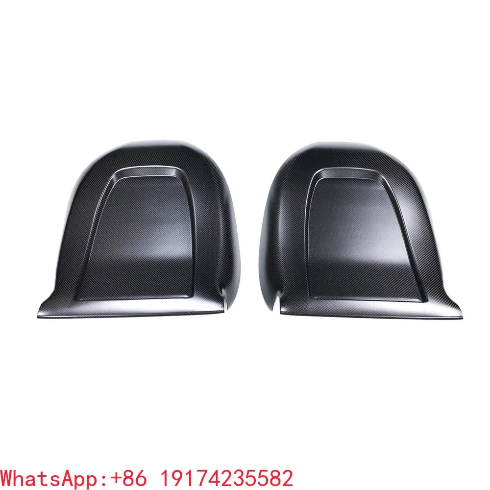 

2PCS Car Seat Back Add On Cover For Tesla Model 3&Y Real Dry Carbon Fiber