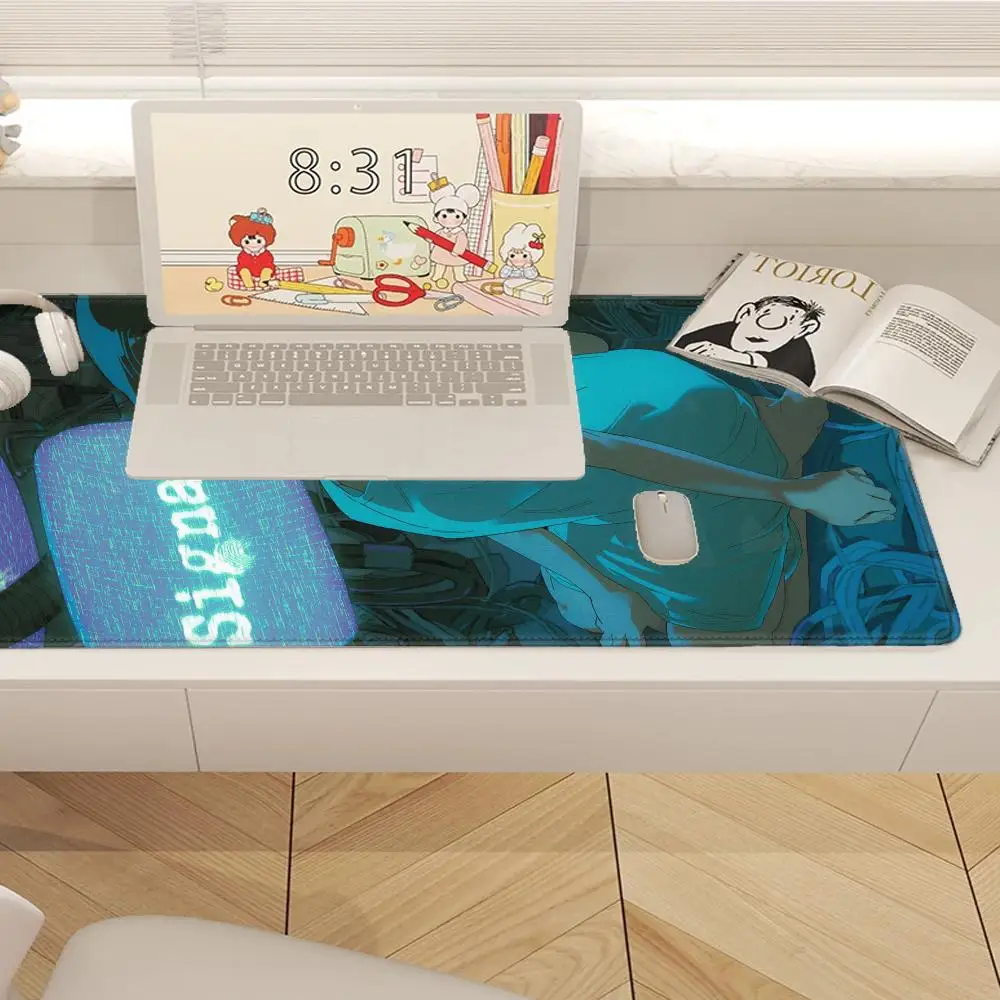 Experimentos da série lain mouse pad grande gaming mousepad impressão hd teclado almofada de mesa do computador portátil iwakura lain mouse mat