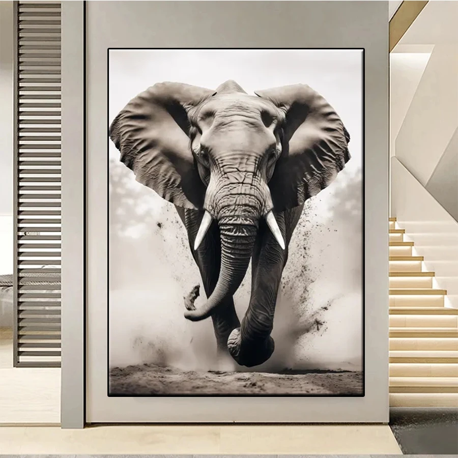 Full Square Diamond Embroidery Wild Animal Elephant Sale Gift Handicraft Diamond Painting Cross Stitch Home Decoration