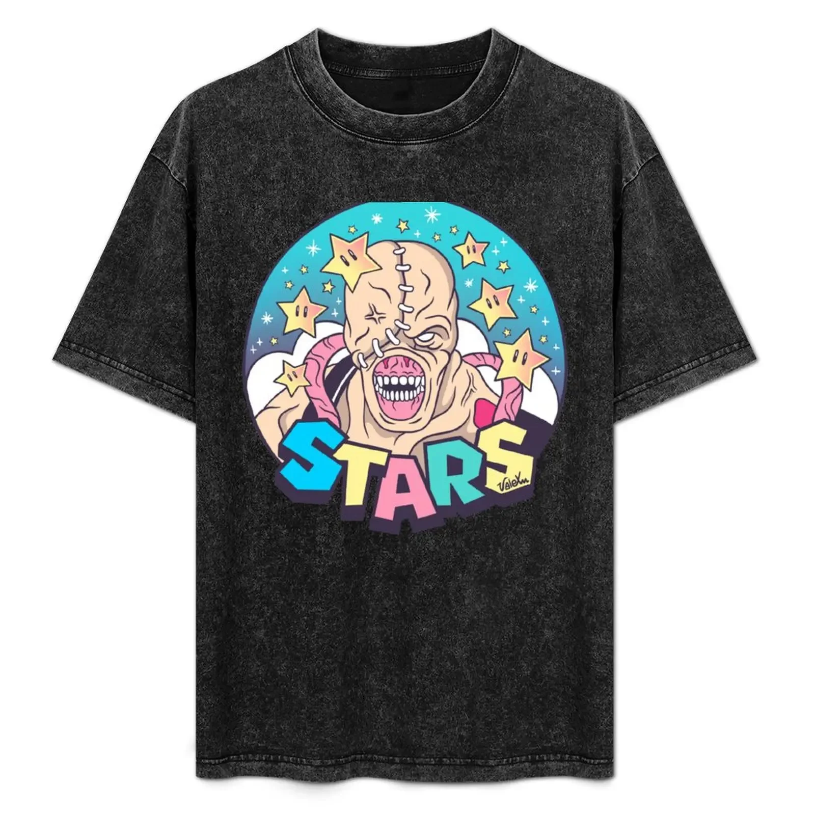 

Nemesis - STARS T-Shirt Casual Basic Short Sleeve T-Shirt