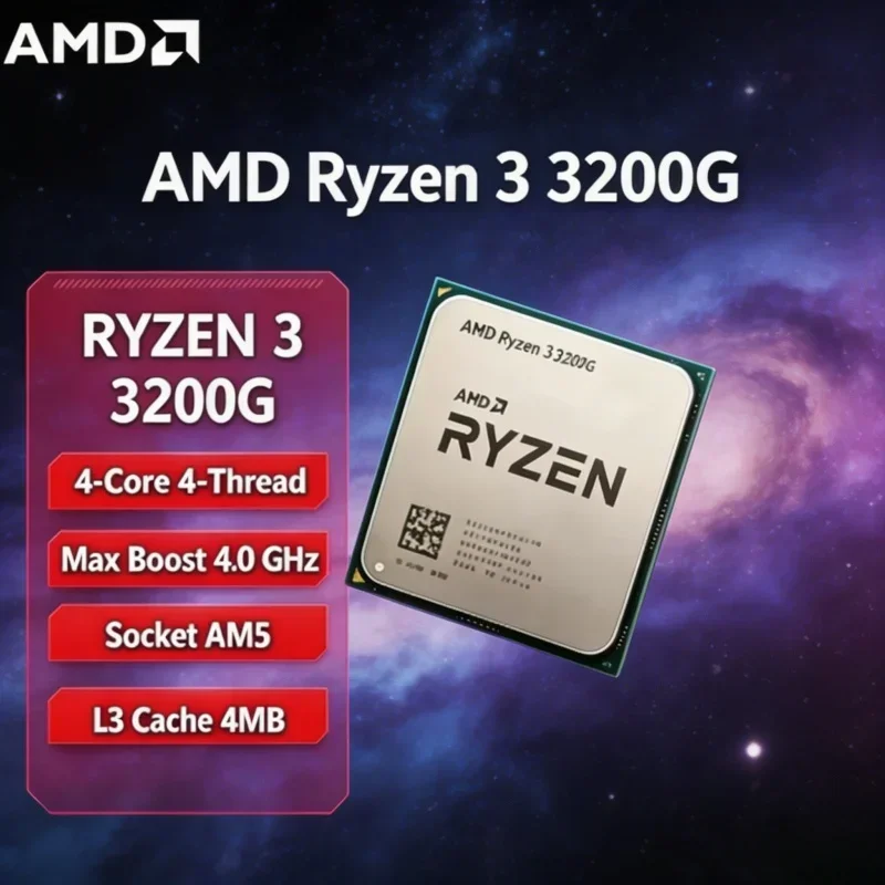 processeur-de-bureau-amd-r3-3200g-ryzen-3-3200g-4-cœurs-avec-graphismes-integres-65w-am4-ideal-pour-le-bureau-a-domicile-et-l'utilisation-quotidienne-sans-ventilateur