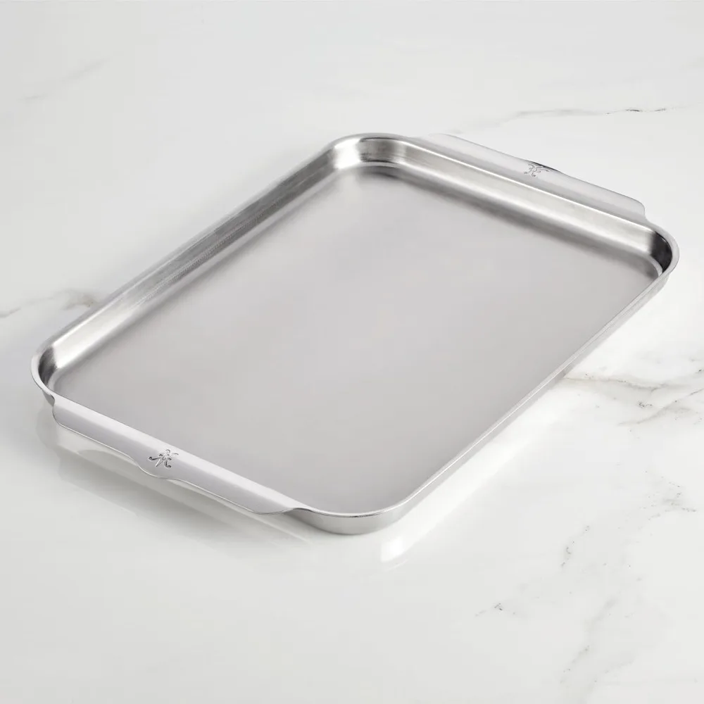 Hestan - مجموعة OvenBond - مقلاة نصف صفائح ثلاثية الطبقات، 13 بوصة × 18 بوصة