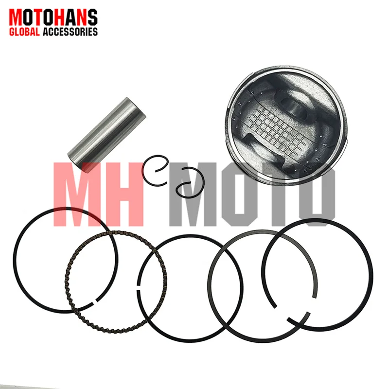 PISTON AND RING SET 49MM BORE 13MM PIN 1.0*1.0*2.0MM RING FOR YAMAHA CRYPTON T105 JY110
