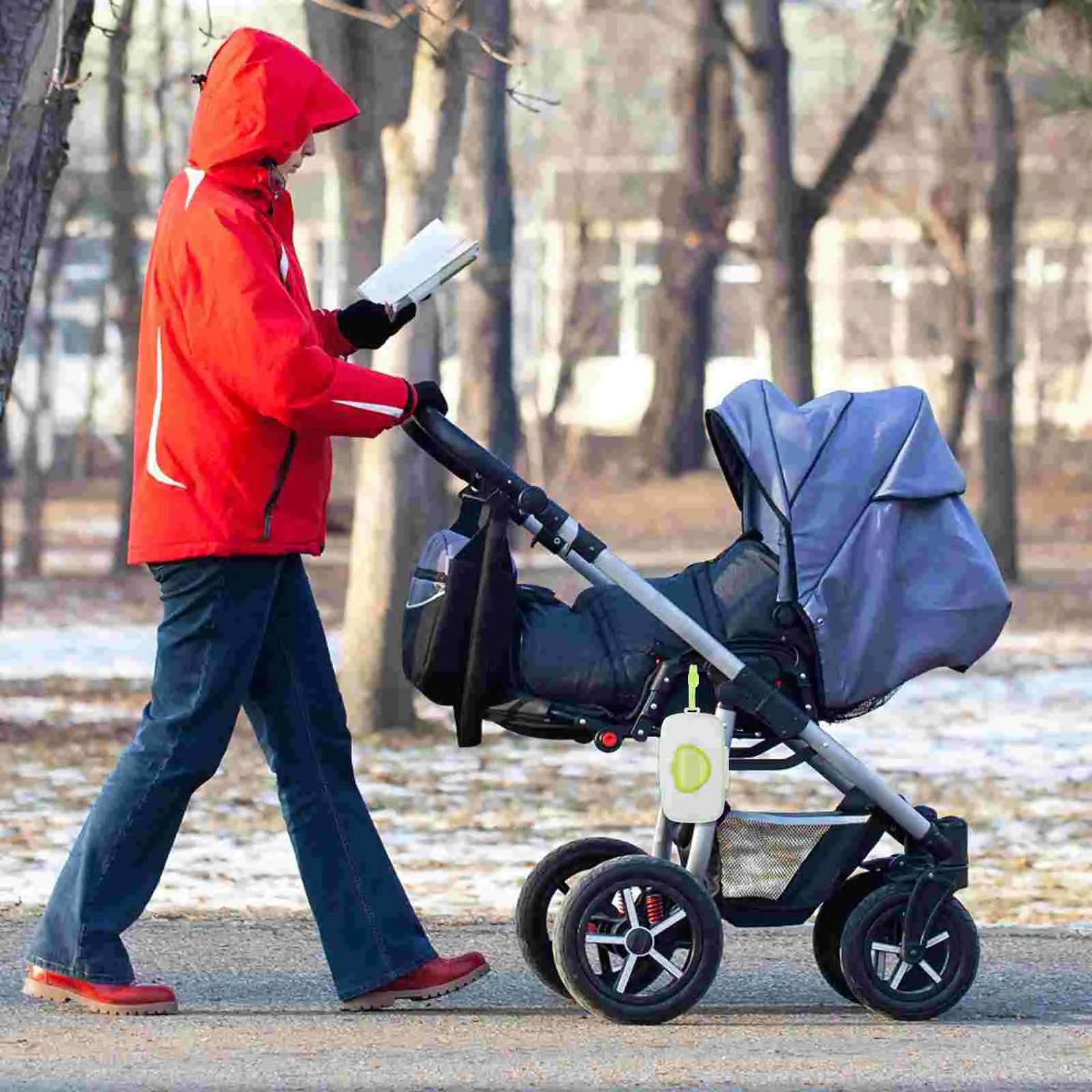 Baby Travel Love Pudełko na mokre chusteczki Chusteczki Uchwyt do przechowywania na zewnątrz Torby na pieluchy Niebieski Plastik Pp