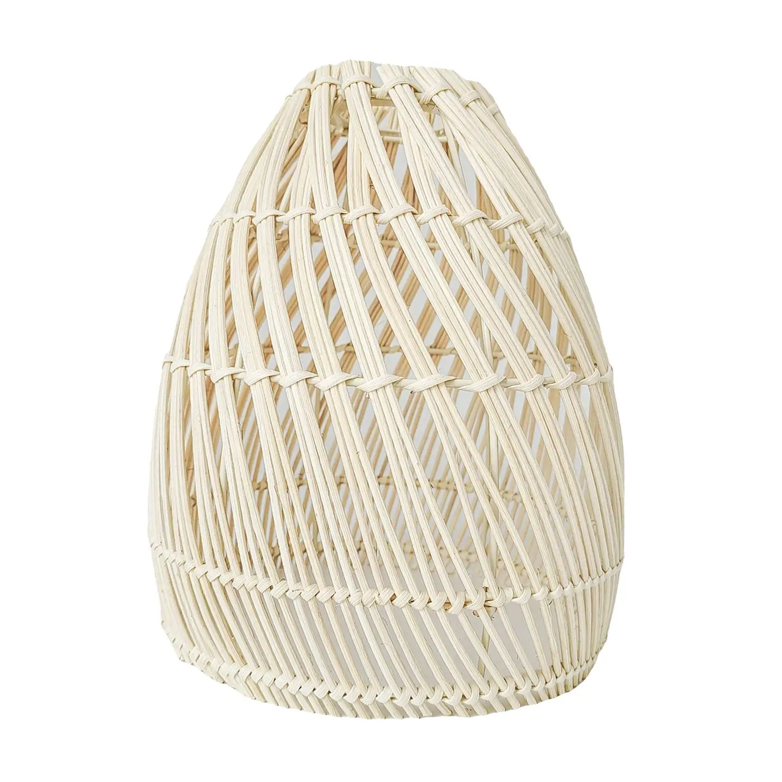 Imagem -03 - Rattan Lampshade para Teto Pendente Lampshade Pendurado Lâmpada Lâmpada de Assoalho 1x