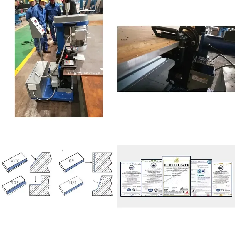 2026 CE Heavy Metal Edge Bevel Machine for Structural Steel Fabrication Plate Beveling Machine