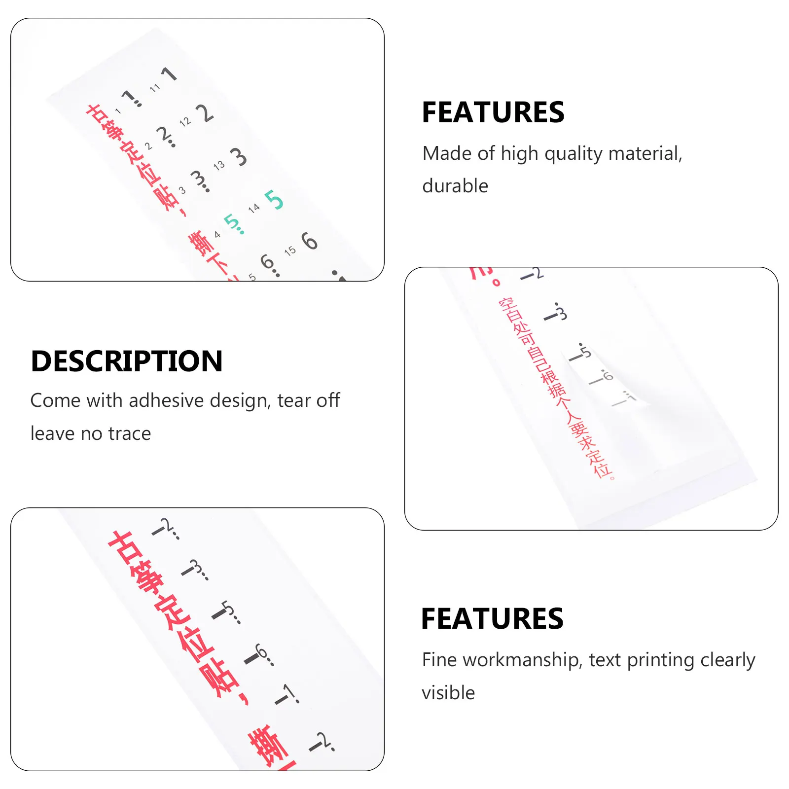 

2 Pcs Guzheng Scale Sticker Fingering Learning Tool White Note Marking Decal Non Adhesive Accurate Pitch Small Size Easy Carry
