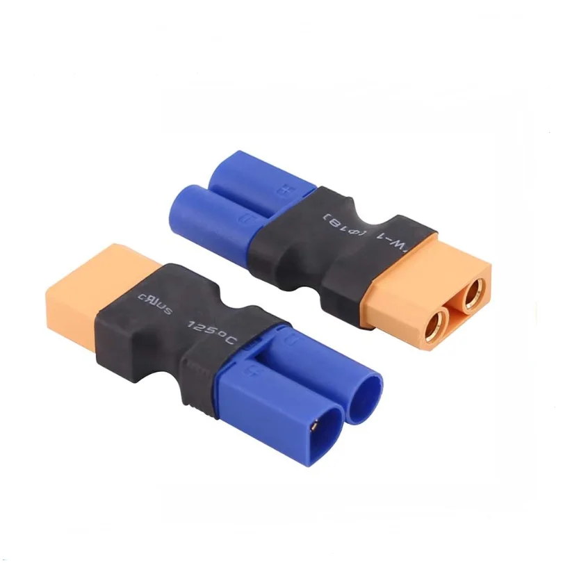 2Pcs XT90 Male Female to XT30 XT60 MPX EC3 EC5 Deans Style Male Female Connector No Wire Adapter for RC FPV Battery Charging ESC