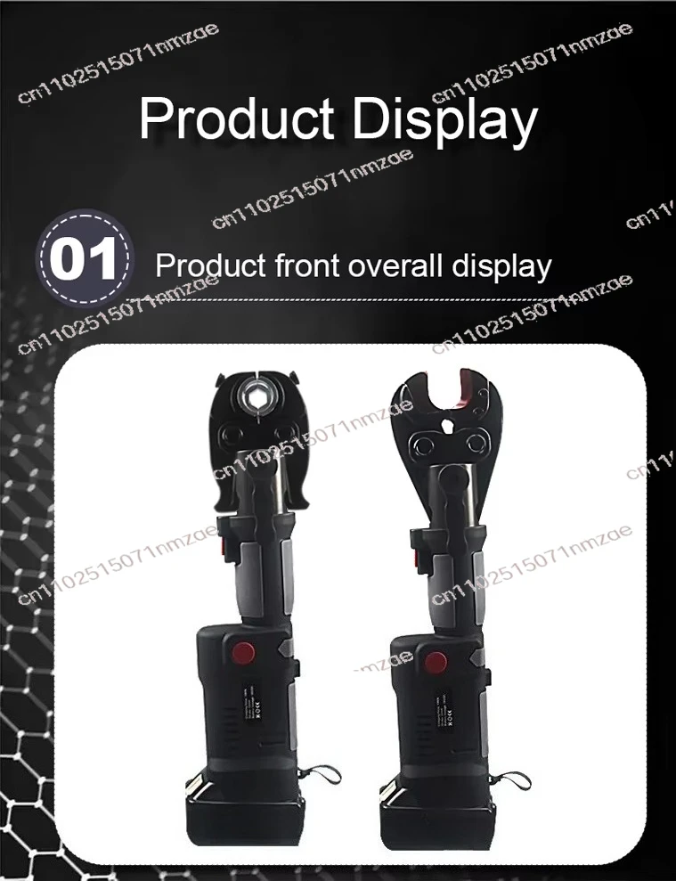 2-In-1 battery-powered hydraulic tool for cable cutting and crimping