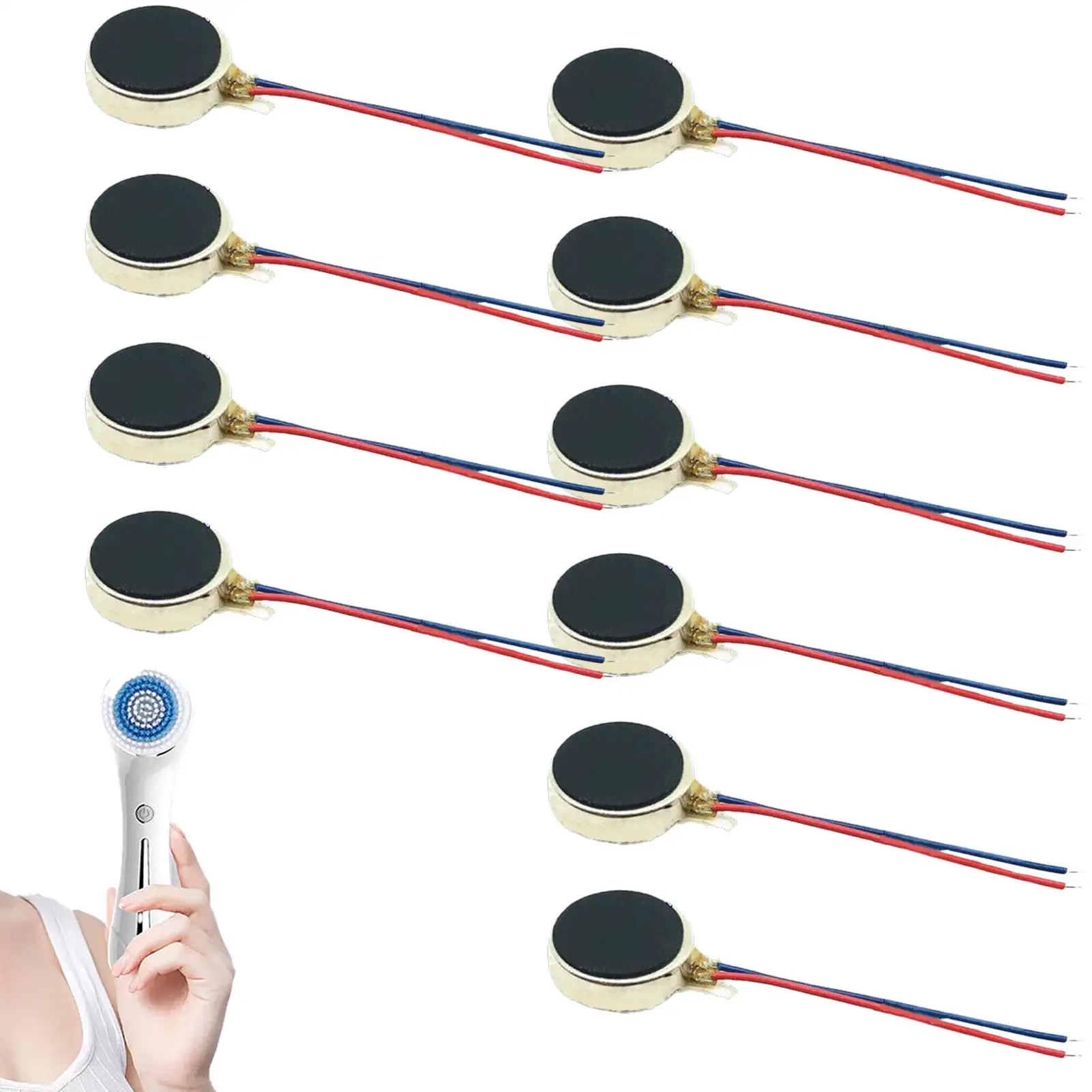 Small Motor 10 Pieces DC Vibration Motors Tiny Button-Type Game Controller Shaker For Smartphone Electronics Pager Tablet Beauty
