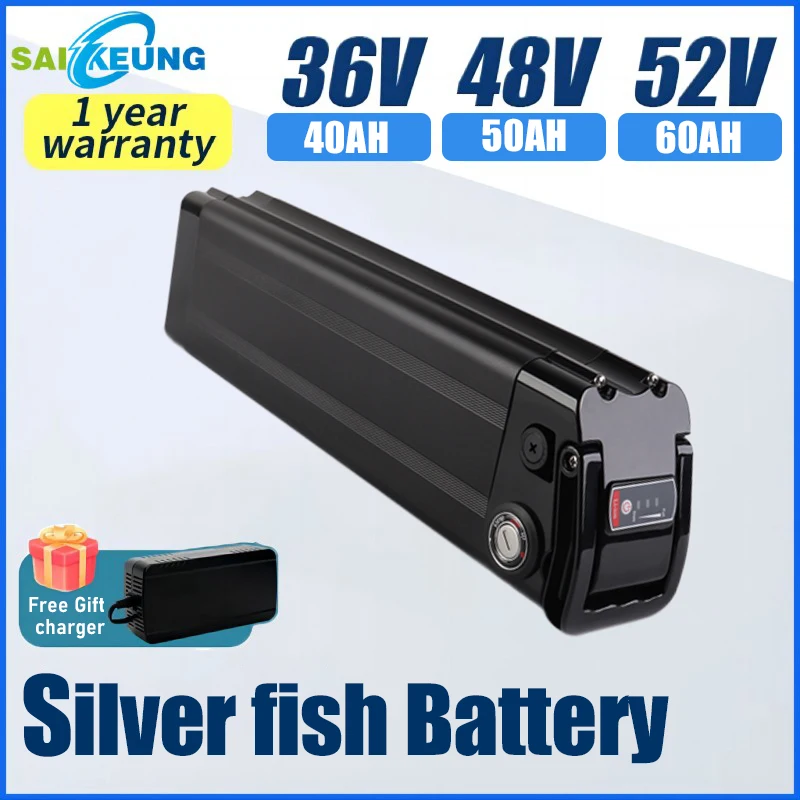 

SilverFish 72v 48v 60 52v EBike Akku Accu 20 30ah 40 50ah Lithium Battery Titanate Frame Fahrrad Electric Bicycle 3000w Batterie