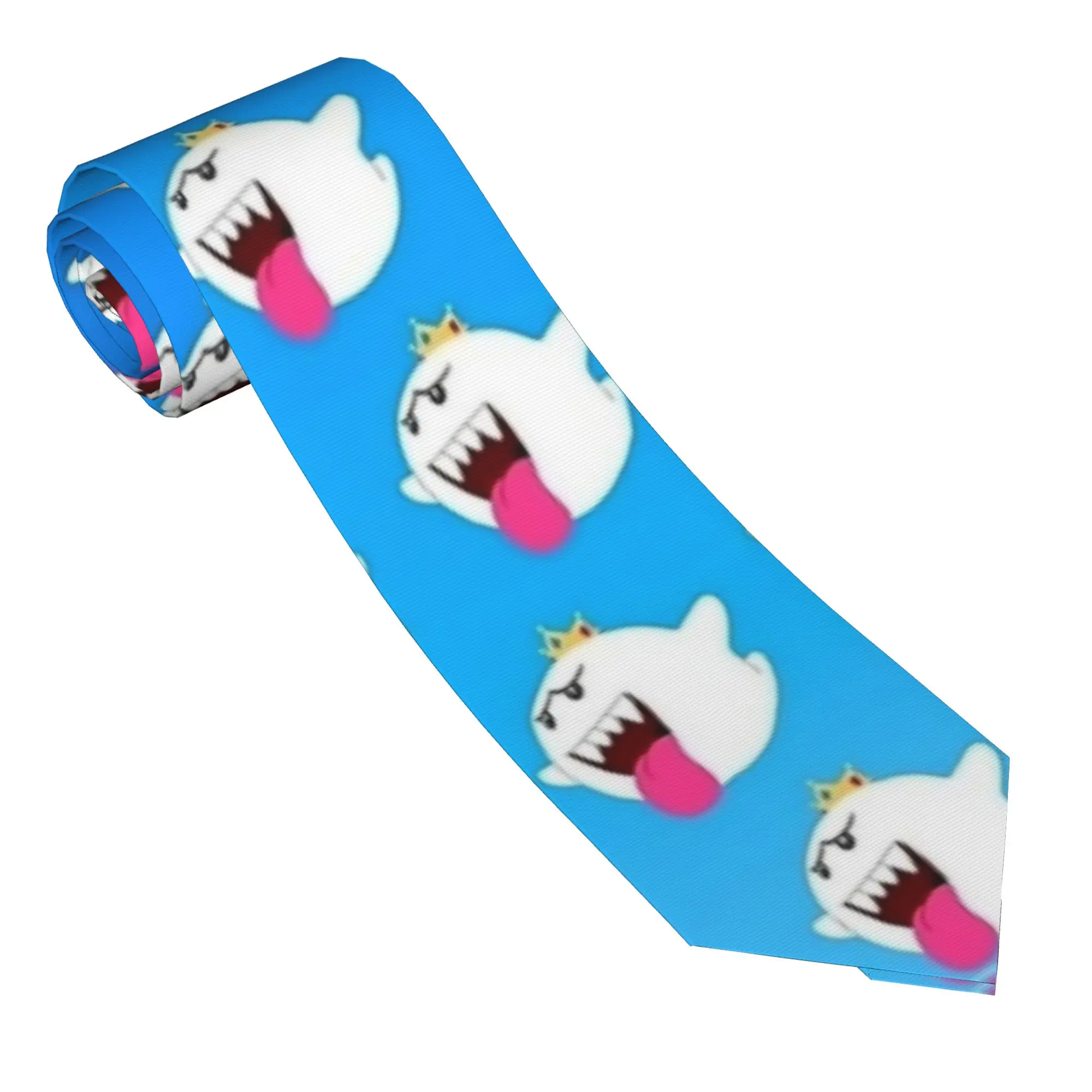 King Boo Games Necktie Unisex Slim Polyester 8 cm Narrow Neck Ties Super Mario for Men Suits Accessories Cravat Wedding Office