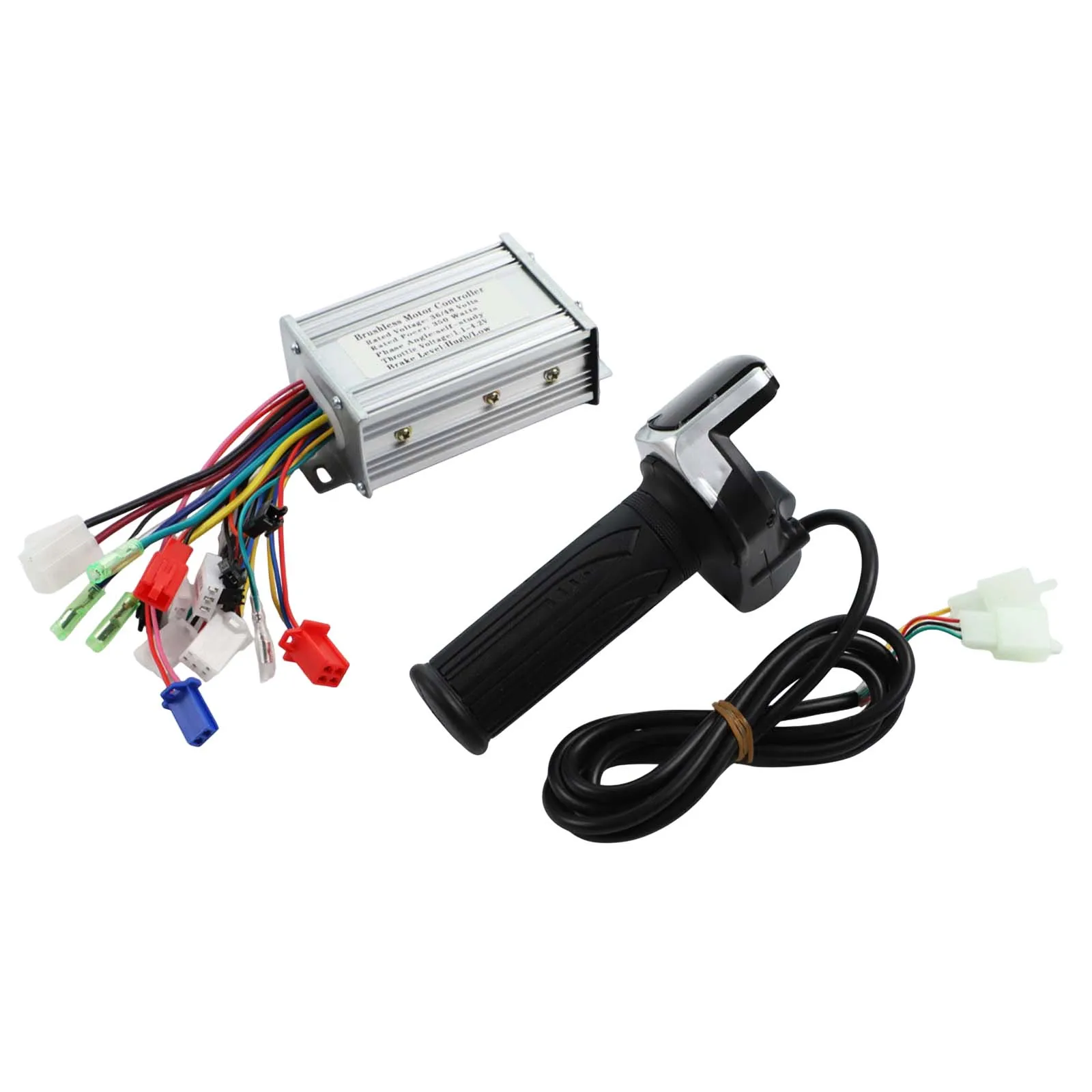 

Brushless Motor Controller LCD Throttle Display ABS Throttle Material Anti-Theft System For 36V 48V Battery 100x65x33mm