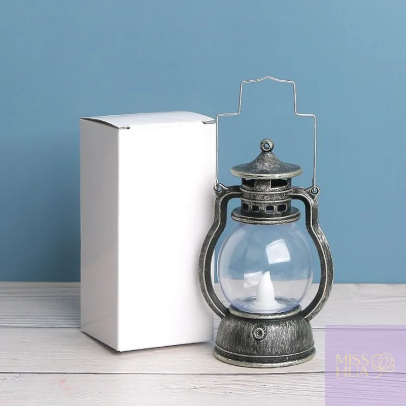 レトロなオイルランプハロウィン装飾LED小さなホームパーティーランタン