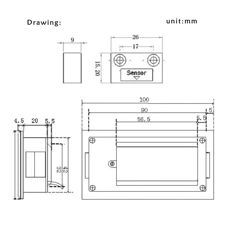 M503 Magnetic Scale Magnet Sensor Display Integrated Embedded Magnet Measurement System