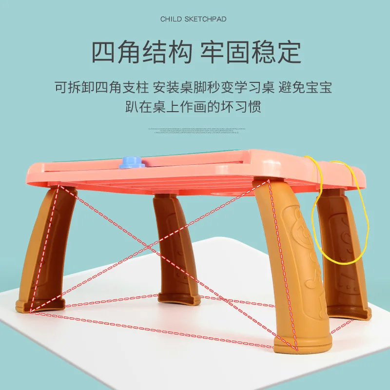 Children's Magnetic Drawing Board Book Desk Color Home Graffiti Painting Writing Board 3-6 Years Old, Male and Female Baby Toys