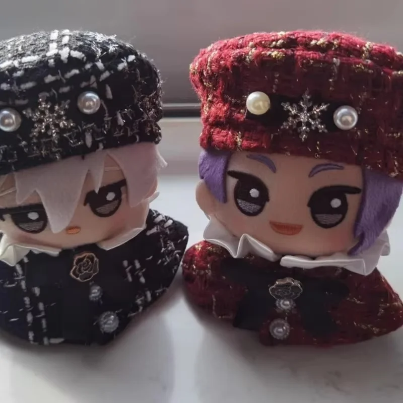 10cm Handmade Plush Doll Toy Clothes 20 10cm Anime Fashion High-End Pearl Beret Bow Cloak Set For Boys And Birthday Girls Gifts