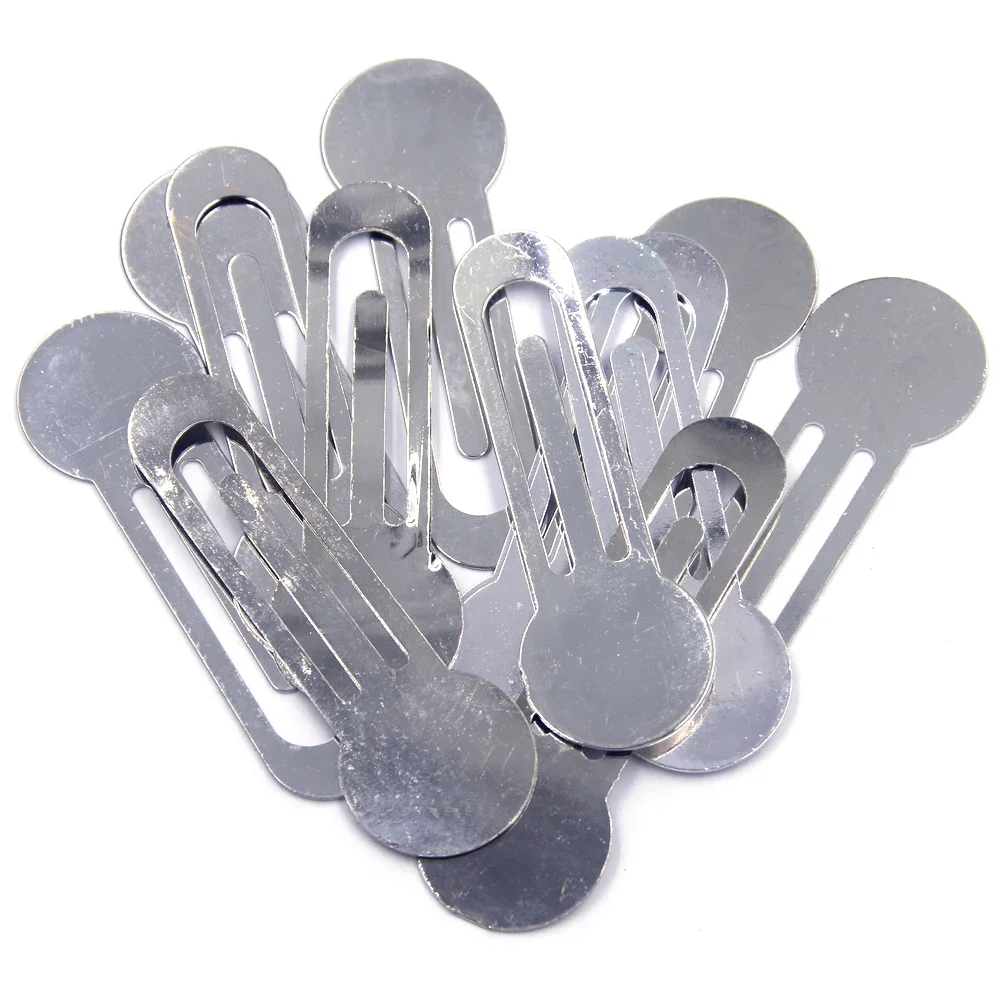90Pcs Bookmarks Clip Marque De Page Silver Tone Smooth For Books Jewelry DIY Making Finding 80x26mm(3 1/8