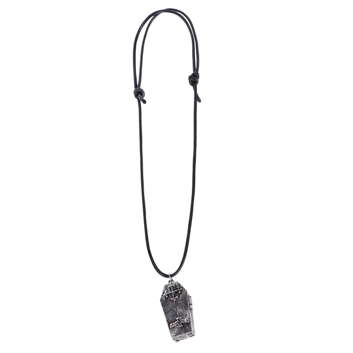 خمر سبائك الظلام التابوت المنجد قلادة قلادة افتتاح المغناطيسي DIY العائمة سحر الجمجمة مجوهرات شخصية فاسق هدية