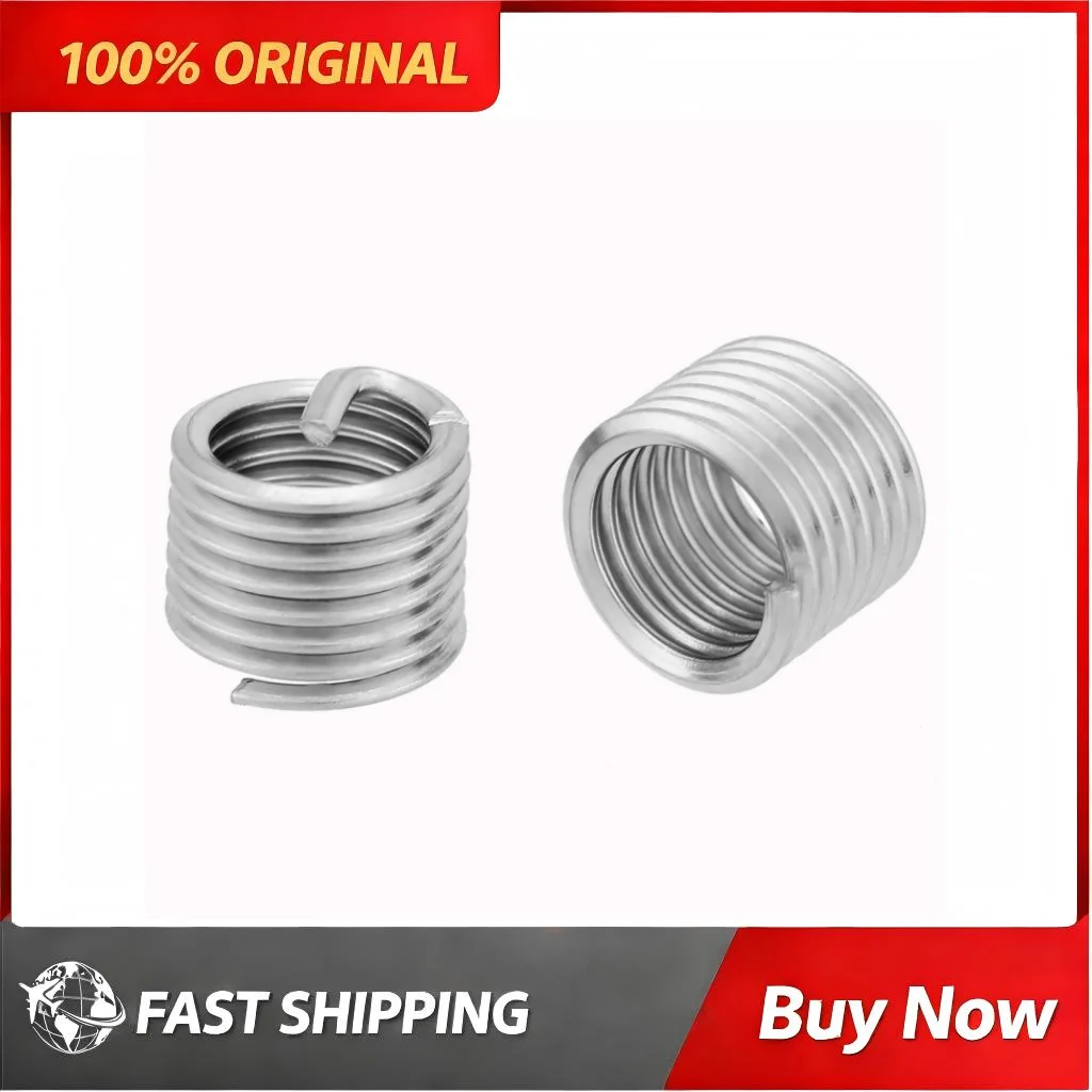 50Pcs Wire Thread Insert Helical Coil Screw Bushing Thread Repair Sleeve Automotive Mechanical Equipment Fastener Parts