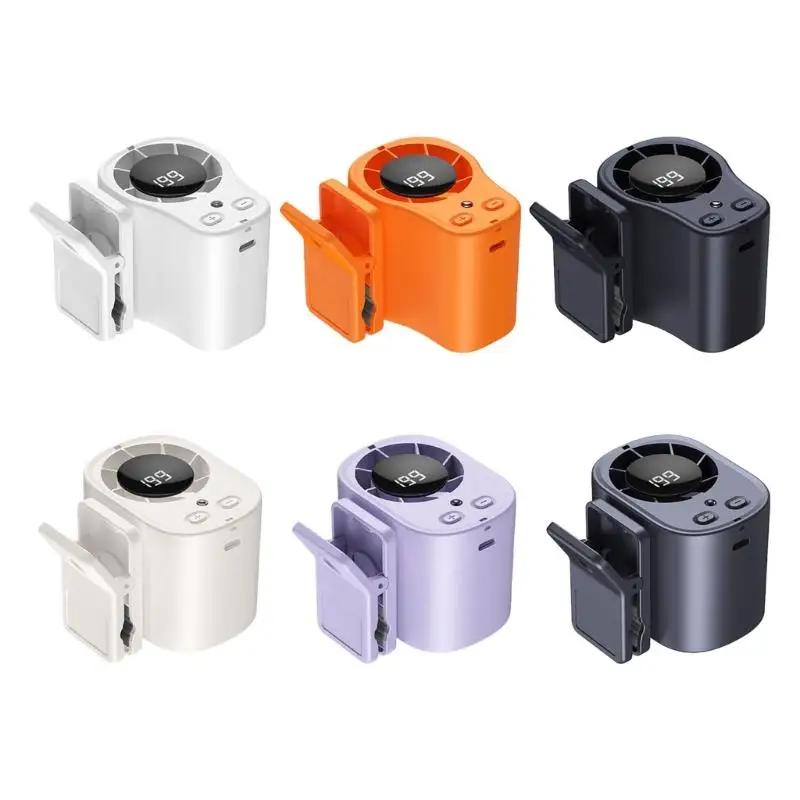 Clip On Cooling Fan With 360 Adjustable And LED Screen for Travel