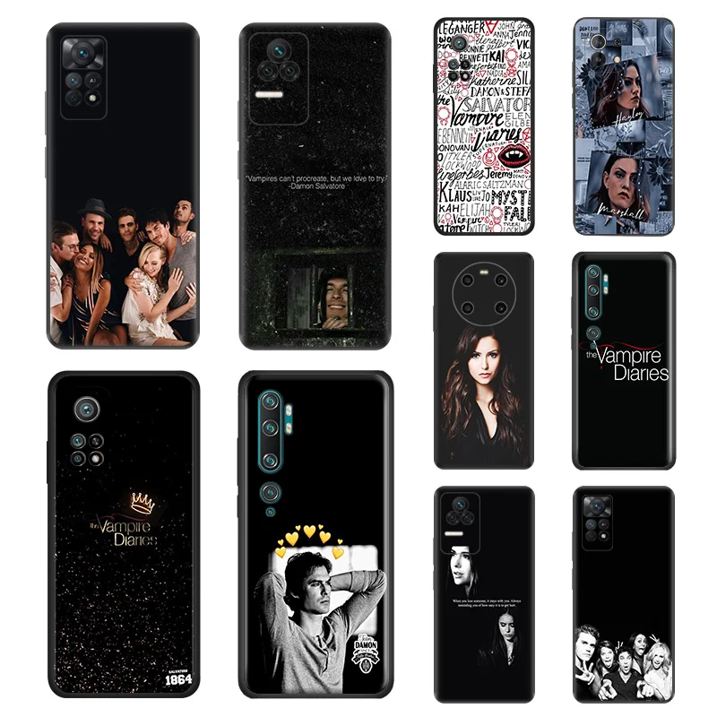 Phone Case For Redmi Note 12 12s 11 11S 10 4G Lite 10S Note10 Pro 9 9T 8 8T 7 9S The Vampire Diaries TV Camera Protective Cover