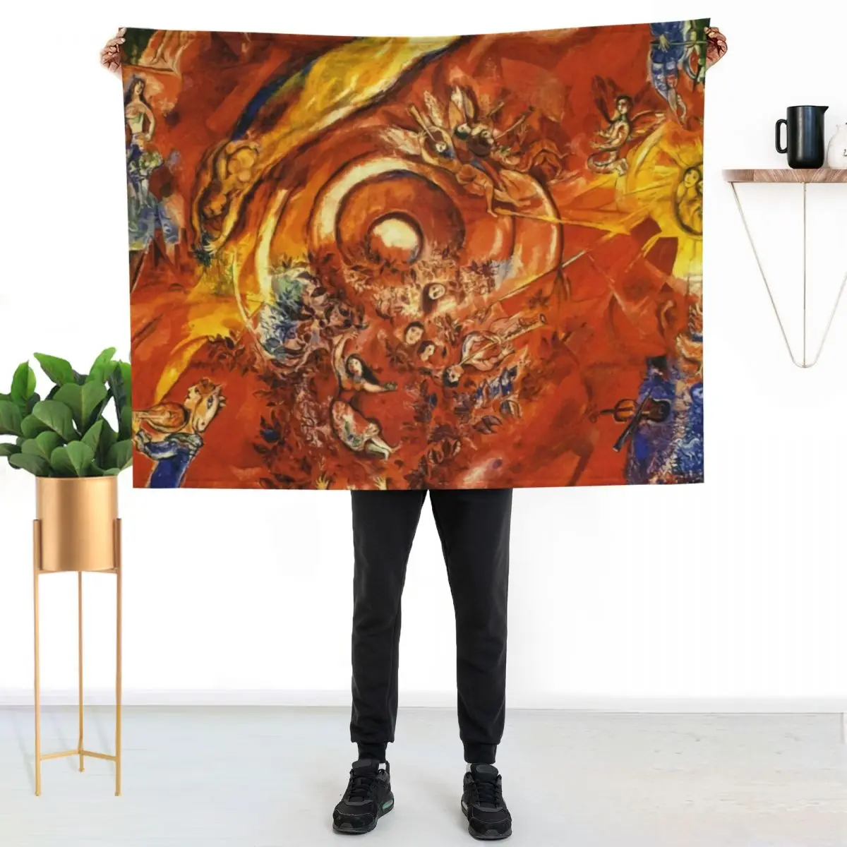 

Metropolitan Opera marc chagall Throw Blanket Fluffy Cozy Throw Blanket for Home Decor