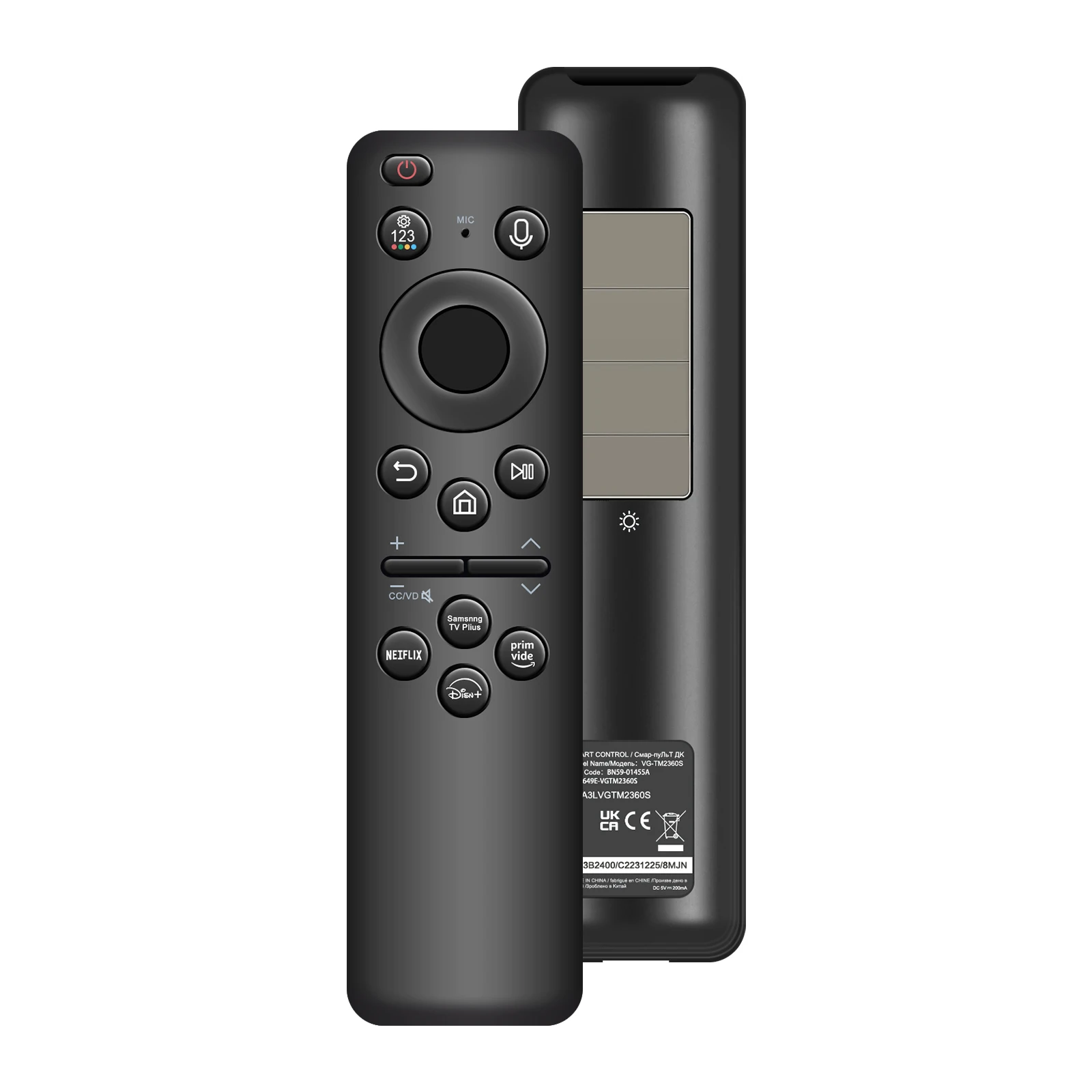 BN59-01455A Solar Solar charge Voice Remote Smart TV Remote 360° Full use for Samsung TVs