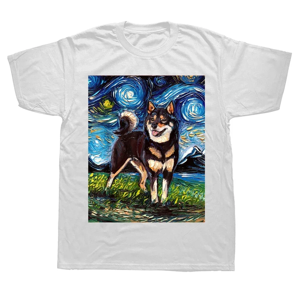 

Funny Shiba Inu Cute Dog Art T Shirts Summer Style Graph Cotton Streetwear Short Sve Birthday Gifts T-shirt Mens Clothing