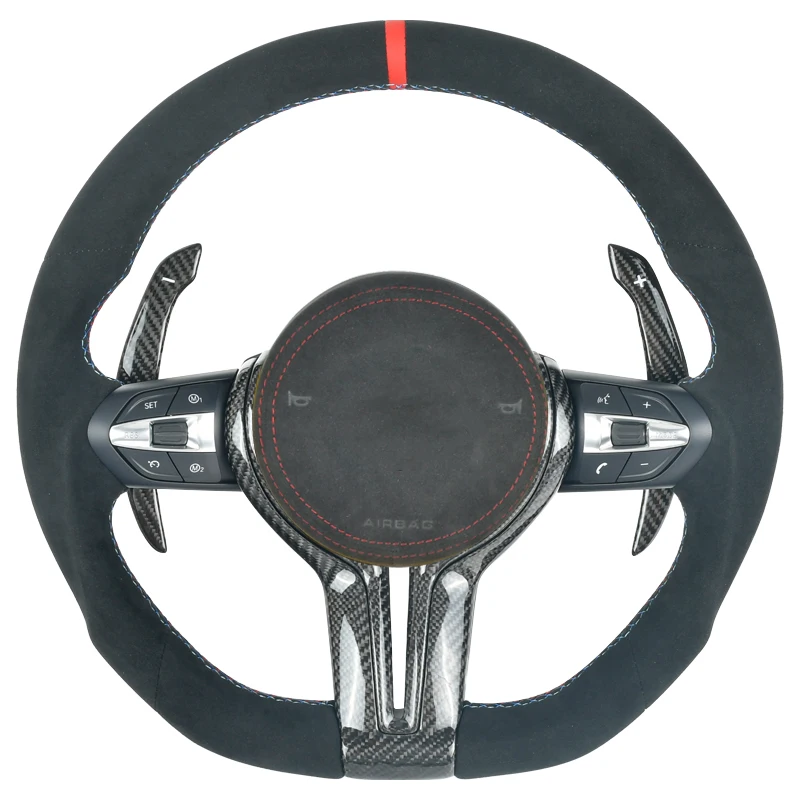 

Custom Car Interior Accessories Carbon Fiber Steering Wheel For 3 5 7 E-F Series M3 M5 F10 F30 E46 E49 X3 X4 X5 X6