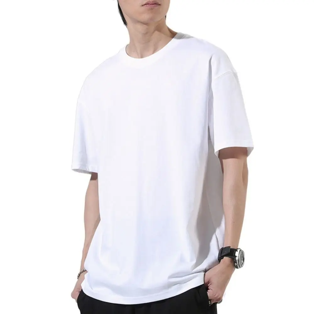 

Новые мужские футболки с круглым вырезом, быстросохнущая футболка большого размера с коротким рукавом, простая нижняя рубашка, мужская базовая футболка, мужская