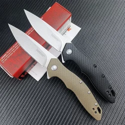 KS 1845 Shoreline Folding Knife Flipper Assisted Folder 8Cr13 Blade Nylon Handle Outdoor Everyday Carry Self Defense EDC Knives