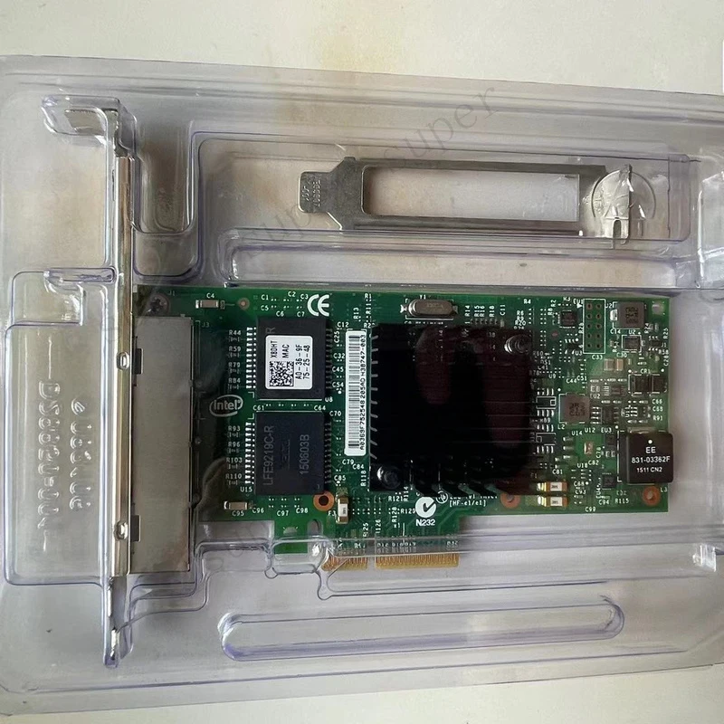 S+    I350-T4v2 Intel network card, NHI350AM4 chip 4-port Gigabit network card,