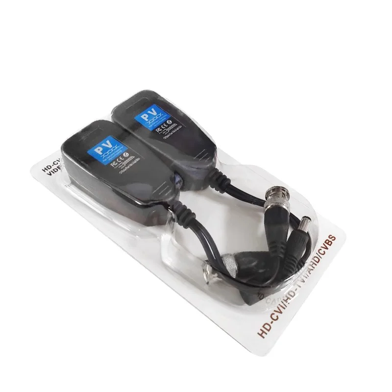 ESCAM BNC Power 4K Video Balun Transceiver Connectors to RJ45 BNC male for CCTV video Camera
