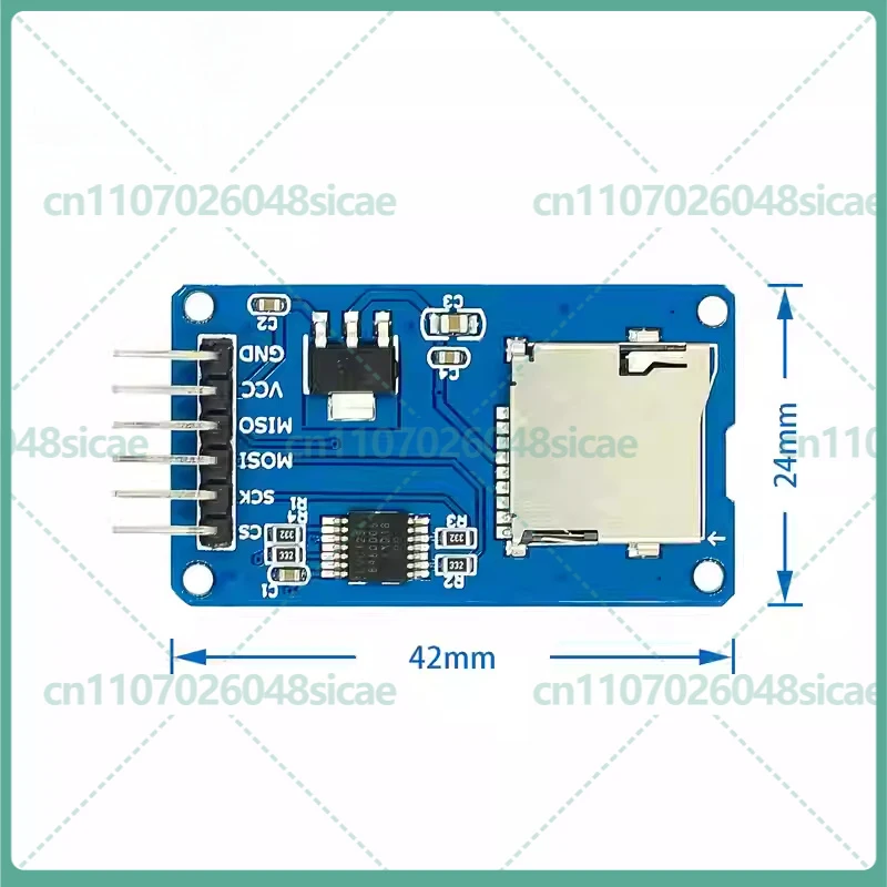 10-50pcs Micro SD TF Card Module SPI Interface Card Reader With Level Shifter Chip