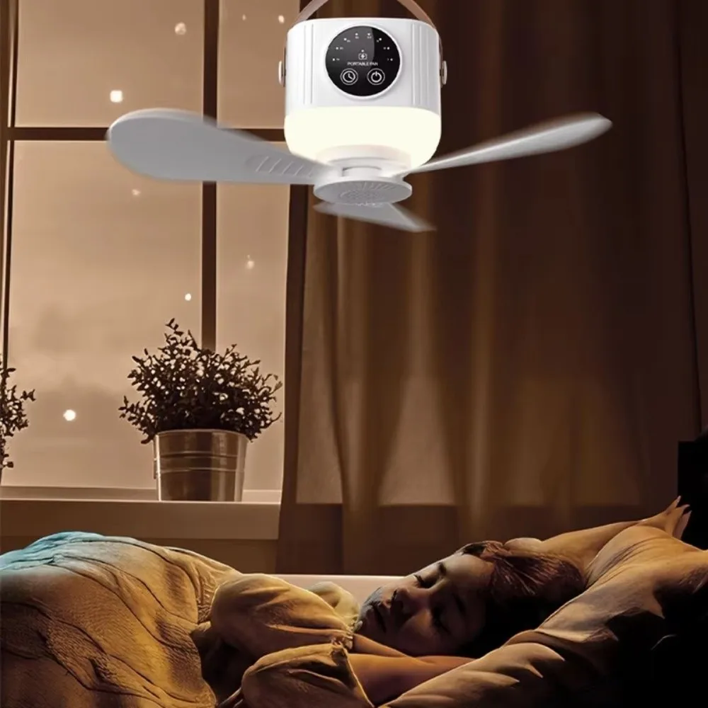 

with Remote Control USB Hanging Fan Timing Function Silent Running Ceiling Cooling Fan Lightweight Adjustable Wind Speed