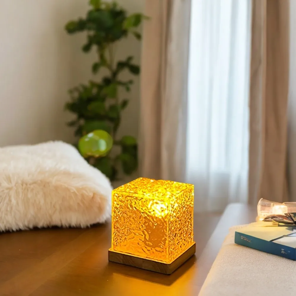 The perfect rotating flame night light to enhance your ultimate relaxing atmosphere, creating a cozy bedside ambiance. Ideal for