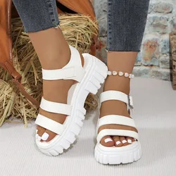 High Heel Square Heel Modern Sandals Slip-on Solid Women's Shoes on Sale 2024 Fashion Shallow Concise Women's Sandals Sandálias