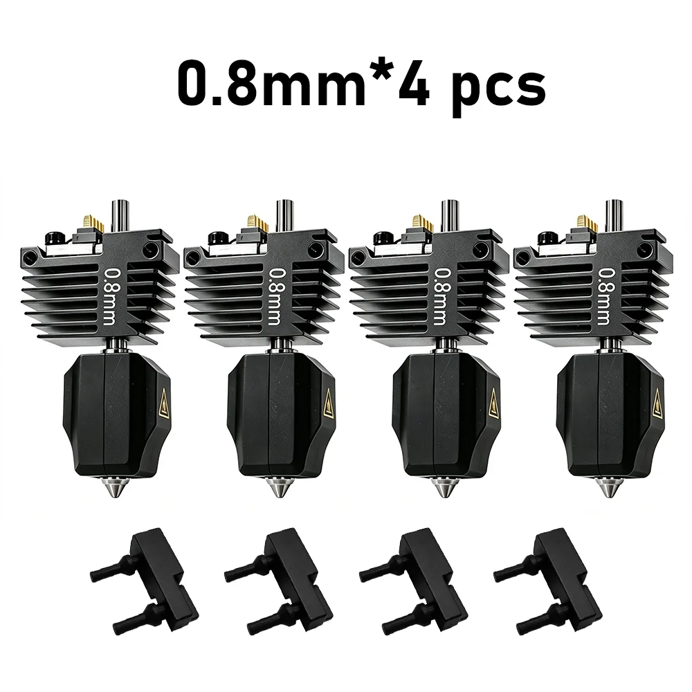4-teiliges Hotend-Kit für Flashforge C5 Pro Extruder-Ersatzbaugruppe mit Silikon-Reinigungsbürste für Creator 5 Druckkopf
