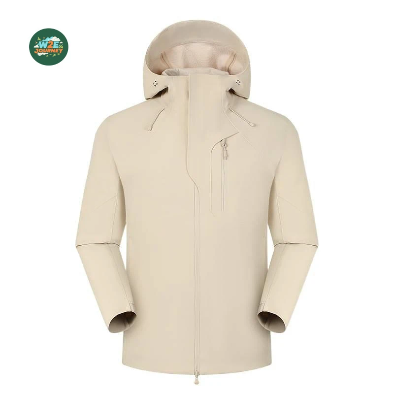 W2EJOURNEY EU US Size Luxury Quality Windbreak Jacket Fleece Lining Windproof Breathable Winter Outdoor Hiking Softshell Jacket