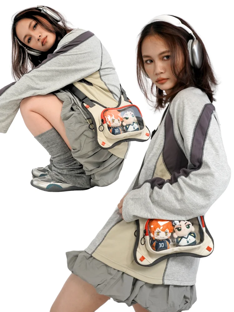 

Оригинальная сумка-мессенджер для кампуса, двумерная выставка комиксов, прозрачная сумка Lta, 10 см, детская сумка, легкая функциональная женская сумка