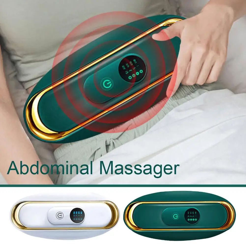 Masajeador Abdominal con calefacción para hombre, cinturón adelgazante, dispositivo de calentamiento Abdominal para Fitness, instrumento de amasamiento vibratorio, V6Q6