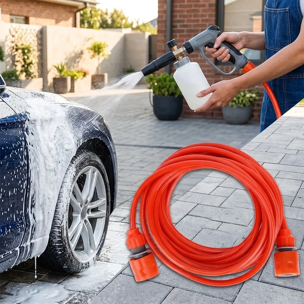 6 Meter Garden Plastic Water Pipe Multipurpose High Pressure Soft Flexible Hose Designed For Explosion Proof Antifreeze Wear