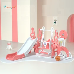 Kids baby indoor plastic slide swing children slide outdoor play pard slide and swing