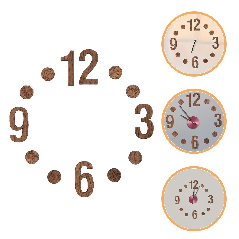 

1 Set Wooden Numbers Kit For Wall Repair Diy Replacement Numerals, Making Parts, Wood Numbers, Accessories, Clock Diy Numerals,