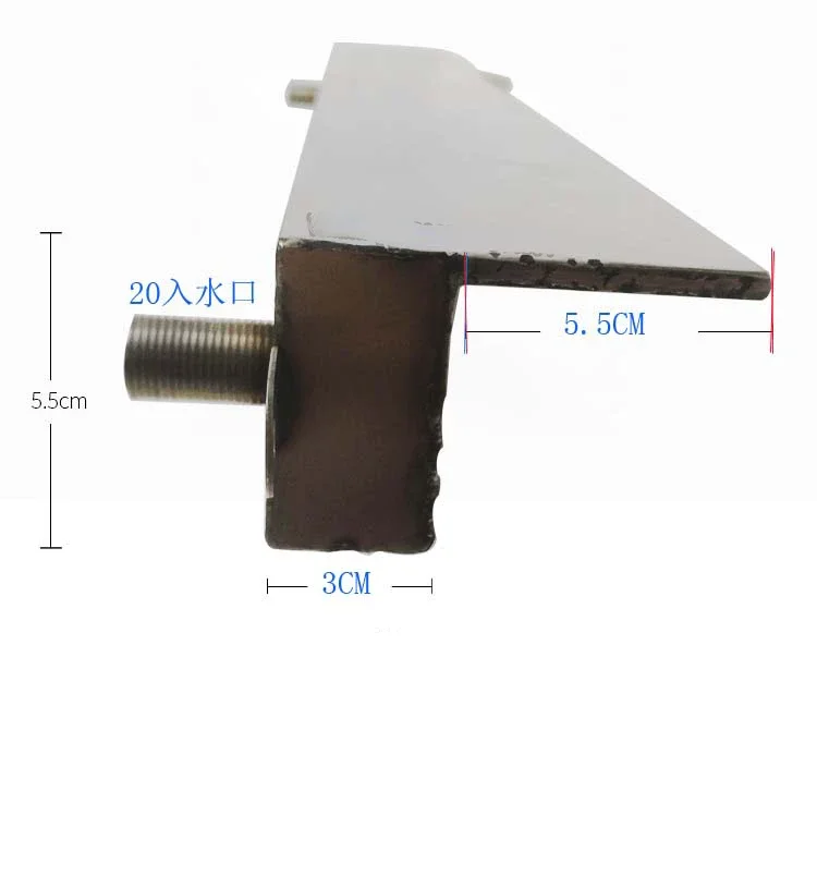 SS304-cascada de agua montada en la pared para exteriores, cortina de agua para estanque, boquilla de spa para piscina, sin LED