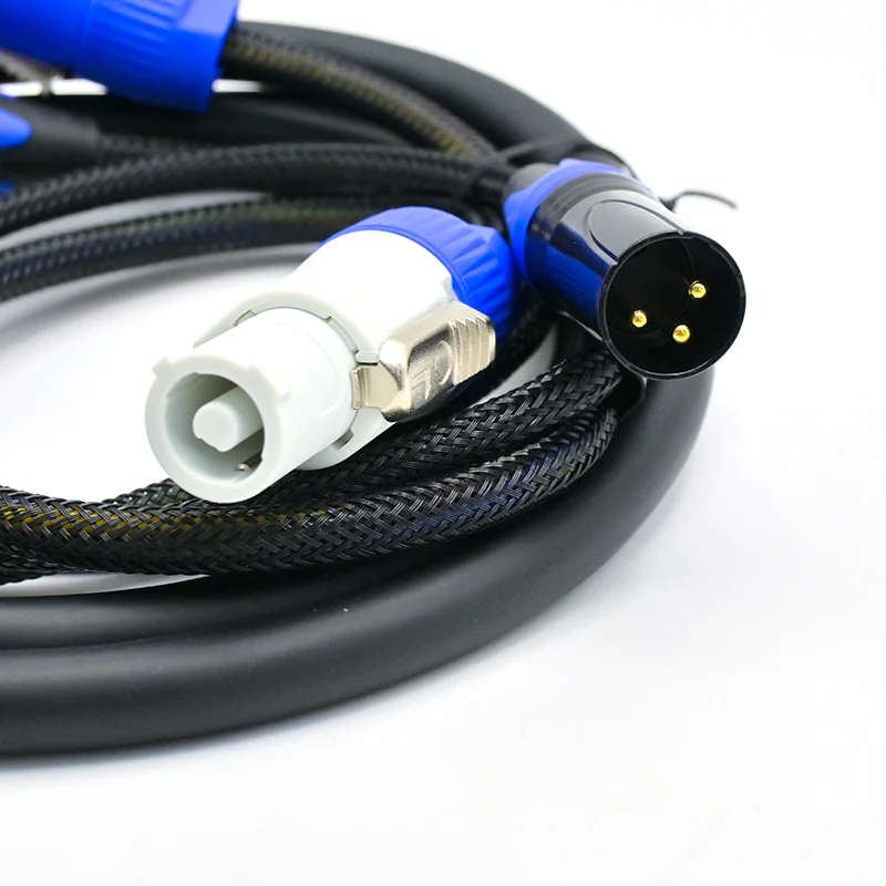 Powercon XLR Audio Combi Cable 1m 1.5m 2m 3m 5m 8m 10m Stage Lighting Power Con DMX Signal Combo Cable for Speaker Moving Head image 5